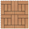 Terasové dlaždice, 22 ks, 30 x 30 cm, 2 m², WPC,