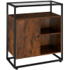 tectake 404688 komoda conventry 70x38x80,5cm - industriálne drevo tmavé, rustikálne