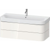 DURAVIT Happy D.2 Plus závesná skrinka pod umývadlo, 2 zásuvky, 1175 x 490 x 415 mm, biela vysoký lesk, HP4389022220000