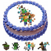 Opłatek Na Tort Minecraft 15 Cm + 2 obvody