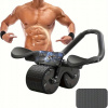 ROLLEROVÝ TRENAŽÉR BRUŠNÝCH SVALOV S PODPEROU, FITNESS KOLIESKO, PILATES, ČASOVAČ + PODLOŽKA