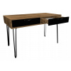 Pracovný stôl Retro Wood, Black Metal Legs 120x60cm (Pracovný stôl Retro Wood, Black Metal Legs 120x60cm)