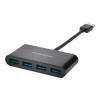 Kensington UH4000 - Rozbočovač - 4 x SuperSpeed USB 3.0 - desktop K39121EU