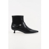 Kožené členkové topánky Karl Lagerfeld PASHA čierna farba, na vysokom podpätku, KL30168 KL30168.000 EUR 40