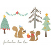 Sizzix 664451 Rezacia šablóna Vianočné veveričky 10 ks