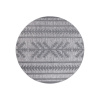Okrúhly terasový koberec SANTORINI - 411 antracitový Priemer koberca: 160cm