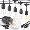 Záhradný reťazec Garland 15 m 15x LED žiarovka E27 (Záhradný reťazec Garland 15 m 15x LED žiarovka E27)
