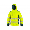 CXS BEDFORD WINTER / Výstražná zimná softshellová bunda - HV žltá/petrolová XXL