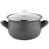 Hrniec, kastrol - Smaltovaný hrniec smaltovaný Capri sivá 20 cm 4,2 l (Hrniec, kastrol - Smaltovaný hrniec smaltovaný Capri sivá 20 cm 4,2 l)