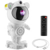 tectake 405575 led projektor hviezdnej oblohy astronaut, vrátane bluetooth - biela