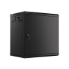 LANBERG RACK CABINET 19” WALL-MOUNT 12U/600X450 FOR SELF-ASSEMBLY WITH METAL DOOR BLACK (FLAT PACK) WF01-6412-00B