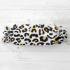 Biante Vankúš valec bonbon Sandra SA-409 Leopardí vzor na bielom 15x100 cm