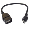 PREMIUMCORD Redukce USB 2.0 A - Micro B OTG, kabel (F/M, On The Go kompatibilní) kur-14 PremiumCord