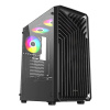VeinX case OD15A-BK, ATX, Průhledná bočnice, Černá, bez ventilátorů