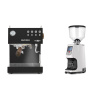 Ascaso Steel DUO PID, Black&Wood + Eureka Atom Specialty 65, white