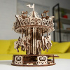 Ugears 3D drevené mechanické puzzle Kolotoč