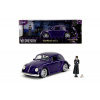 Jada Wednesday auto 1972 VW Beetle a figúrka Wednesday 1:24