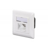 DIGITUS Zásuvka Profi STP 2 port, Cat6 pod omítku, LSA, bílá