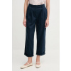 Nohavice Tommy Hilfiger tmavomodrá farba, široké, vysoký pás, WW0WW45589 34