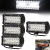 4x LED pracovná lampa 12V 24V 400W COMBO HALOGEN špárovač na traktor