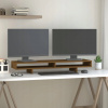 Podstavec na monitor, medovo hnedý, 100 x 27 x 14 cm