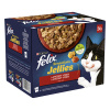 Felix Sensations Jellies výběr hovädzie s paradajkami, kura s mrkvou, kačica, jahňacie v lahodnom želé 24 x 85 g