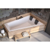 Besco INTIMA DUO SLIM Vaňa asymetrická akrylátová 180x125cm Pravá 235 l, Biela VANINTID18SLIMP
