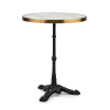 Blumfeldt Patras Lux, bistro stôl s trojnohým podstavcom, mramorový stôl, Ø: 57,5 cm, výška: 72 cm (GDMC1-PatrasL-BL-W)