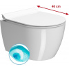 GSI PURA závesná WC misa Swirlflush, 46x36 cm, biela ExtraGlaze 880211