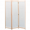 vidaXL Paraván s 3 panelmi, krémový 120x170x4 cm, látka 42975