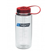 Turistická fľaša Nalgene Sustain Wide Mouth 16 oz (500 ml) - clear/red
