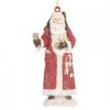 Clayre & Eef Vianočná závesná dekorácia Santa s nošou a darčekmi - 5*3*11 cm - Clayre & Eef