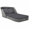 Záhradné lehátko - Vidaxl Garden Deckchair so strechou, polystan, Anttr (Vidaxl Garden Deckchair so strechou, polystan, Anttr)