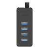 Orico W5P-030 Adaptér USB na rozbočovač 4x USB 3.0 (čierny) W5P-U3-030-BK-EP-IP