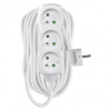 EMOS Predlžovací kábel 10 m / 3 zásuvky / biely / PVC / 1,5 mm2 P0310R