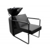 Kadernícky umývací box Hairway Frame - čierny, čierne umývadlo (57018-YD29-B)