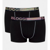 Pánské boxerky sloggi men GO ABC Natural B Hipster 2P 0004 000L - Farba: 0004 čierna, Veľkosť: L