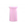 TENTino Elastický obrus SKIRTING na koktailový bistro stôl 80 cm VIAC FARIEB Farba obrusu: SVETLORUŽOVÁ / PINK