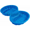 Pieskovisko dvojdielne Mušľa Watershell Blue BIG objem 2*20 kg na vodu a piesok 74*88*21 cm modré od 18 mes