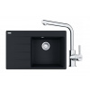 FRANKE SETG250MČ fragr drez 780x500mm CNG 611-78 TL/7 Čierna mat+batéria FS 3230.031 Chróm FRA 114.0700.684