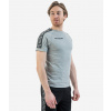 Krátke tričko T-SHIRT COTTON BAND svetlá melanžová šedá 3XL
