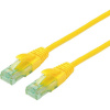 roline recycled material RJ45 (krížený) sieťový prepojovací kábel CAT 6A U/UTP 15 m žltá; 21.45.3128