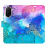 Flip pouzdro iSaprio - Xiaomi Redmi A5 - BluePink Paint s kapsičkami na karty (Flipové knížkové pouzdro, obal, kryt iSaprio s přihrádkami na karty a motivem)