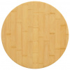 vidaXL Stolová doska Ø40x2,5 cm bambus - Hnedá - 23252-164750
