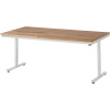 Pracovný stôl, elektricky výškovo prestaviteľný ,bukový masív, nosnosť 150 kg RAU