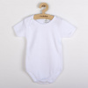 New Baby Luxusné bavlnené body krátky rukáv Biela