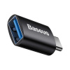 Baseus Ingenuity USB-C na USB-A adaptér OTG (čierny) 23575
