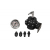 Regulátor tlaku paliva TurboWorks Racing AN6 + manometer čierny - CN-FP-027
