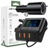 Acefast nabíjačka do auta 90W USB Typ C / 3x USB / zásuvka zapaľovača,