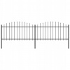 Plotové panely vidaXL s hrotmi 3,4 x 1,5 m